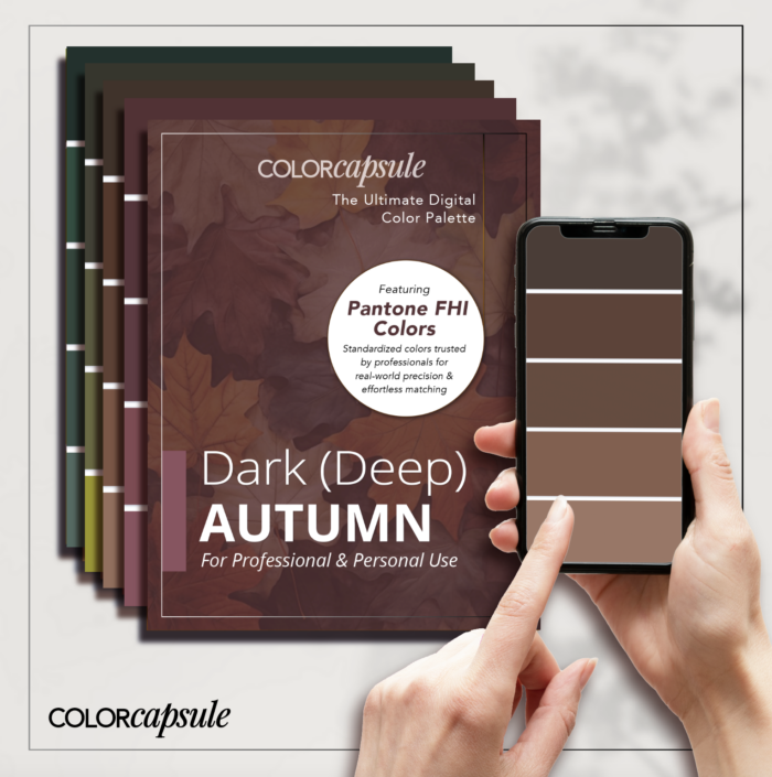 Professional comprehensive deep dark autumn color guide 12 color seasons